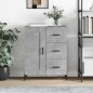 vidaXL Sideboard Betongrau 69,5x34x90 cm Holzwerkstoff vidaXL Sideboard Betongrau 69,5x34x90 cm Holzwerkstoff