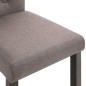 Esszimmerstühle 4 Stk. Taupe Stoff Esszimmerstühle 4 Stk. Taupe Stoff