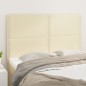 vidaXL Kopfteile 4 Stk. Creme 72x5x78/88 cm Kunstleder