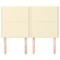 vidaXL Kopfteile 4 Stk. Creme 72x5x78/88 cm Kunstleder