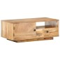vidaXL Couchtisch 90x50x35 cm Mango Massivholz vidaXL Couchtisch 90x50x35 cm Mango Massivholz