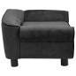 vidaXL Hundesofa Dunkelgrau 72x45x30 cm Plüsch vidaXL Hundesofa Dunkelgrau 72x45x30 cm Plüsch