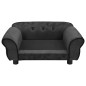 vidaXL Hundesofa Dunkelgrau 72x45x30 cm Plüsch vidaXL Hundesofa Dunkelgrau 72x45x30 cm Plüsch