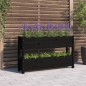 vidaXL Pflanzkübel Schwarz 112x25x66 cm Massivholz Kiefer vidaXL Pflanzkübel Schwarz 112x25x66 cm Massivholz Kiefer
