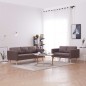 2-tlg. Sofagarnitur Stoff Taupe 2-tlg. Sofagarnitur Stoff Taupe