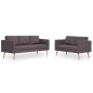2-tlg. Sofagarnitur Stoff Taupe 2-tlg. Sofagarnitur Stoff Taupe