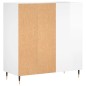 vidaXL Plattenschrank Hochglanz-Weiß 84,5x38x89 cm Holzwerkstoff vidaXL Plattenschrank Hochglanz-Weiß 84,5x38x89 cm Holzwerkstoff