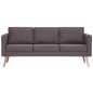 2-tlg. Sofagarnitur Stoff Taupe 2-tlg. Sofagarnitur Stoff Taupe