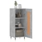 vidaXL Sideboard Betongrau 34,5x34x90 cm Holzwerkstoff vidaXL Sideboard Betongrau 34,5x34x90 cm Holzwerkstoff