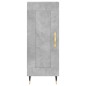 vidaXL Sideboard Betongrau 34,5x34x90 cm Holzwerkstoff vidaXL Sideboard Betongrau 34,5x34x90 cm Holzwerkstoff