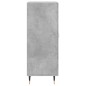 vidaXL Sideboard Betongrau 34,5x34x90 cm Holzwerkstoff vidaXL Sideboard Betongrau 34,5x34x90 cm Holzwerkstoff