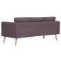 2-tlg. Sofagarnitur Stoff Taupe 2-tlg. Sofagarnitur Stoff Taupe