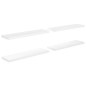 vidaXL Schwebende Wandregale 4 Stk. Hochglanz-Weiß 90x23,5x3,8cm MDF vidaXL Schwebende Wandregale 4 Stk. Hochglanz-Weiß 90x23,5x3,8cm MDF