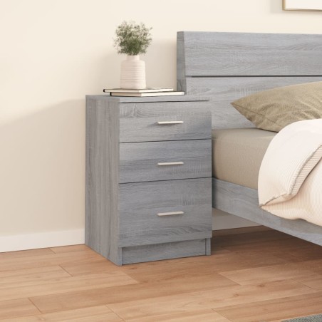 vidaXL Nachttisch Grau Sonoma 40x40x63 cm Holzwerkstoff