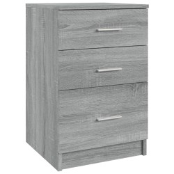 vidaXL Nachttisch Grau Sonoma 40x40x63 cm Holzwerkstoff