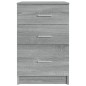 vidaXL Nachttisch Grau Sonoma 40x40x63 cm Holzwerkstoff vidaXL Nachttisch Grau Sonoma 40x40x63 cm Holzwerkstoff