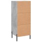 vidaXL Sideboard Betongrau 34,5x34x90 cm Holzwerkstoff vidaXL Sideboard Betongrau 34,5x34x90 cm Holzwerkstoff