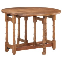 vidaXL Esstisch Rund 110x76 cm Mango Massivholz