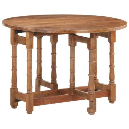 vidaXL Esstisch Rund 110x76 cm Mango Massivholz