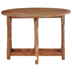 vidaXL Esstisch Rund 110x76 cm Mango Massivholz