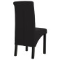 Esszimmerstühle 4 Stk. Schwarz Stoff Esszimmerstühle 4 Stk. Schwarz Stoff