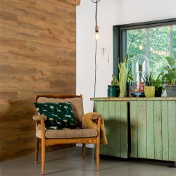 WallArt Paneele Holzoptik Altholz Eiche Rostbraun 
