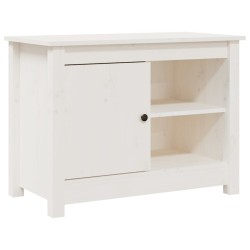 vidaXL TV-Schrank Weiß 70x36,5x52 cm Massivholz Kiefer