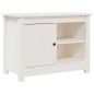 vidaXL TV-Schrank Weiß 70x36,5x52 cm Massivholz Kiefer vidaXL TV-Schrank Weiß 70x36,5x52 cm Massivholz Kiefer
