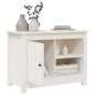 vidaXL TV-Schrank Weiß 70x36,5x52 cm Massivholz Kiefer vidaXL TV-Schrank Weiß 70x36,5x52 cm Massivholz Kiefer