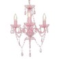 vidaXL Kronleuchter mit Perlen Rosa Rund 3×E14 vidaXL Kronleuchter mit Perlen Rosa Rund 3×E14