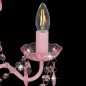 vidaXL Kronleuchter mit Perlen Rosa Rund 3×E14 vidaXL Kronleuchter mit Perlen Rosa Rund 3×E14