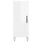 vidaXL Sideboard Hochglanz-Weiß 34,5x34x90 cm Holzwerkstoff vidaXL Sideboard Hochglanz-Weiß 34,5x34x90 cm Holzwerkstoff