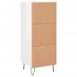 vidaXL Sideboard Hochglanz-Weiß 34,5x34x90 cm Holzwerkstoff vidaXL Sideboard Hochglanz-Weiß 34,5x34x90 cm Holzwerkstoff