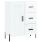 Highboard Hochglanz-Weiß 69,5x34x180 cm Holzwerkstoff Highboard Hochglanz-Weiß 69,5x34x180 cm Holzwerkstoff