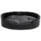 vidaXL Hundebett Schwarz-Dunkelgrau 90x79x20 cm Plüsch und Kunstleder vidaXL Hundebett Schwarz-Dunkelgrau 90x79x20 cm Plüsch und Kunstleder