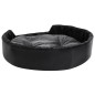 vidaXL Hundebett Schwarz-Dunkelgrau 90x79x20 cm Plüsch und Kunstleder vidaXL Hundebett Schwarz-Dunkelgrau 90x79x20 cm Plüsch und Kunstleder