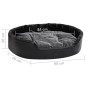 vidaXL Hundebett Schwarz-Dunkelgrau 90x79x20 cm Plüsch und Kunstleder vidaXL Hundebett Schwarz-Dunkelgrau 90x79x20 cm Plüsch und Kunstleder