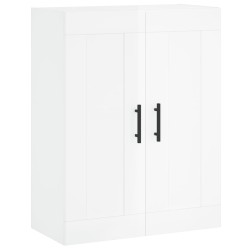 vidaXL Wandschrank Hochglanz-Weiß 69,5x34x90 cm Holzwerkstoff