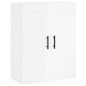 vidaXL Wandschrank Hochglanz-Weiß 69,5x34x90 cm Holzwerkstoff vidaXL Wandschrank Hochglanz-Weiß 69,5x34x90 cm Holzwerkstoff