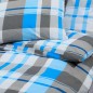 vidaXL Bettwäsche-Set Blau und Grau 220x240 cm Baumwolle vidaXL Bettwäsche-Set Blau und Grau 220x240 cm Baumwolle