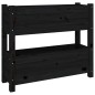 vidaXL Pflanzkübel Schwarz 77x25x66 cm Massivholz Kiefer vidaXL Pflanzkübel Schwarz 77x25x66 cm Massivholz Kiefer