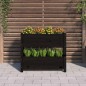 vidaXL Pflanzkübel Schwarz 77x25x66 cm Massivholz Kiefer vidaXL Pflanzkübel Schwarz 77x25x66 cm Massivholz Kiefer
