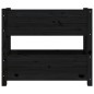 vidaXL Pflanzkübel Schwarz 77x25x66 cm Massivholz Kiefer vidaXL Pflanzkübel Schwarz 77x25x66 cm Massivholz Kiefer