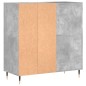 vidaXL Plattenschrank Betongrau 84,5x38x89 cm Holzwerkstoff vidaXL Plattenschrank Betongrau 84,5x38x89 cm Holzwerkstoff