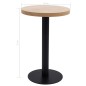 vidaXL Bistrotisch Hellbraun 50 cm MDF vidaXL Bistrotisch Hellbraun 50 cm MDF