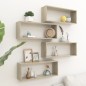 vidaXL Würfelregale 4 Stk. Sonoma-Eiche 60x15x23 cm Holzwerkstoff vidaXL Würfelregale 4 Stk. Sonoma-Eiche 60x15x23 cm Holzwerkstoff