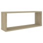 vidaXL Würfelregale 4 Stk. Sonoma-Eiche 60x15x23 cm Holzwerkstoff vidaXL Würfelregale 4 Stk. Sonoma-Eiche 60x15x23 cm Holzwerkstoff