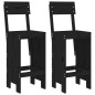 vidaXL Barhocker 2 Stk. Schwarz 40x48,5x115,5cm Massivholz Kiefer vidaXL Barhocker 2 Stk. Schwarz 40x48,5x115,5cm Massivholz Kiefer