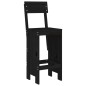 vidaXL Barhocker 2 Stk. Schwarz 40x48,5x115,5cm Massivholz Kiefer vidaXL Barhocker 2 Stk. Schwarz 40x48,5x115,5cm Massivholz Kiefer