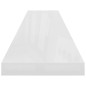 vidaXL Schwebende Wandregale 4 Stk. Hochglanz-Weiß 120x23,5x3,8cm MDF vidaXL Schwebende Wandregale 4 Stk. Hochglanz-Weiß 120x23,5x3,8cm MDF